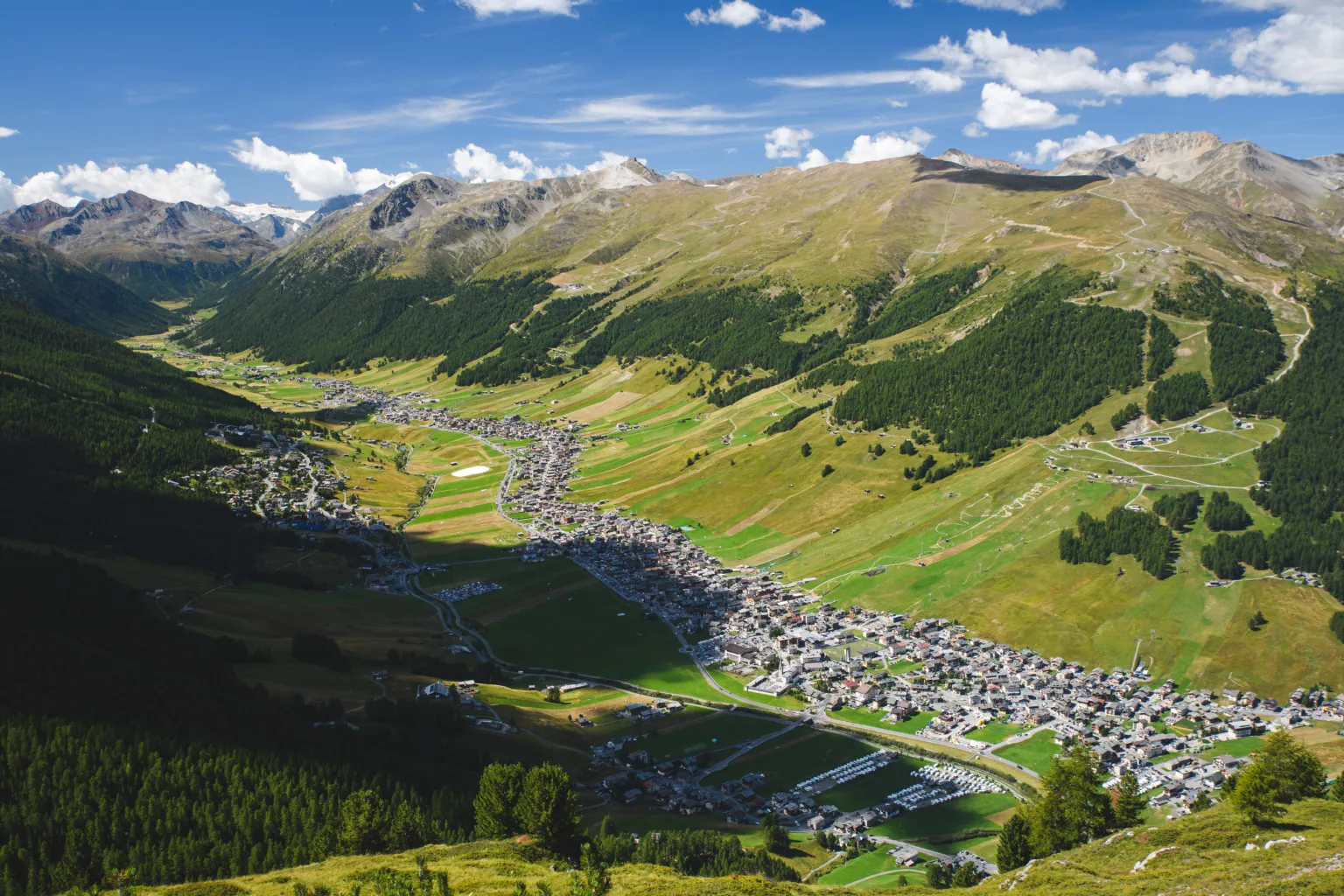 Livigno widziane z gór